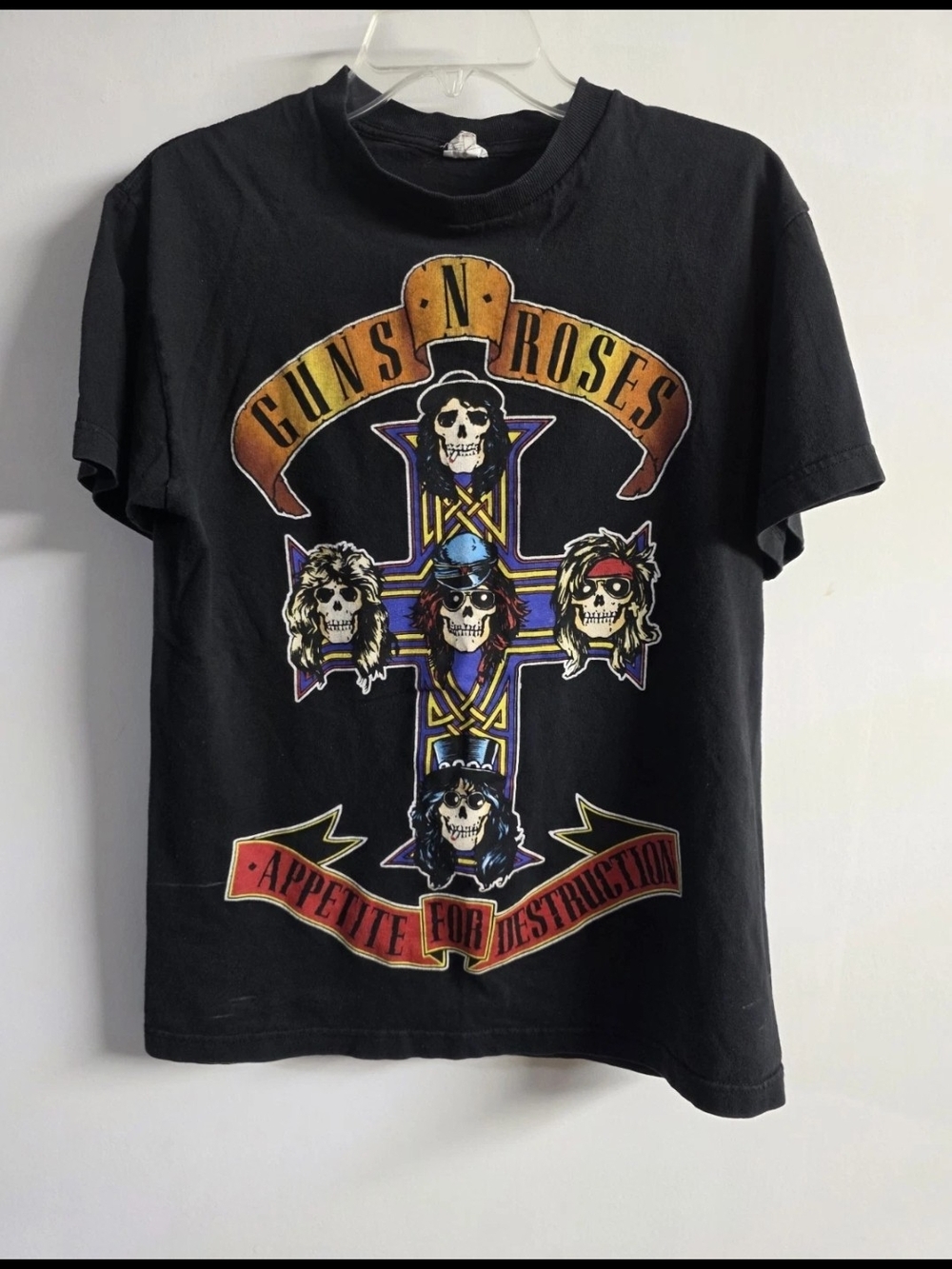 Vintage Guns N' Roses Appetite For Destruction T-Shirt Black Alstyle Rock Band M